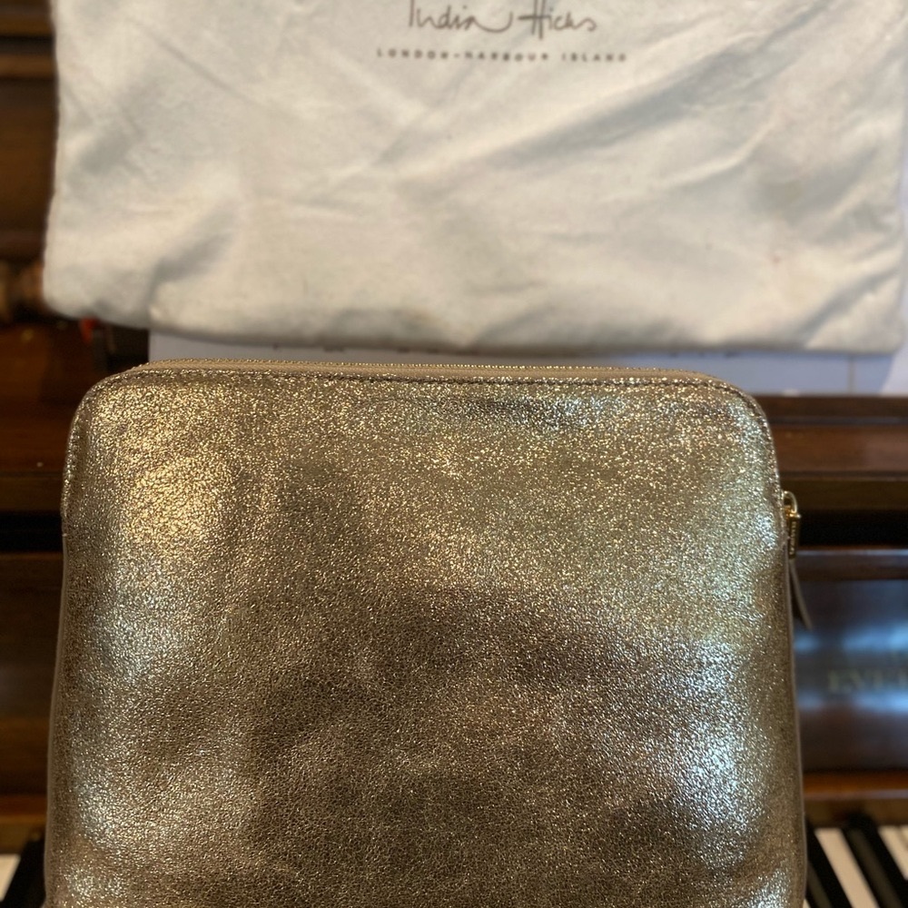 India Hicks Gold evening bag